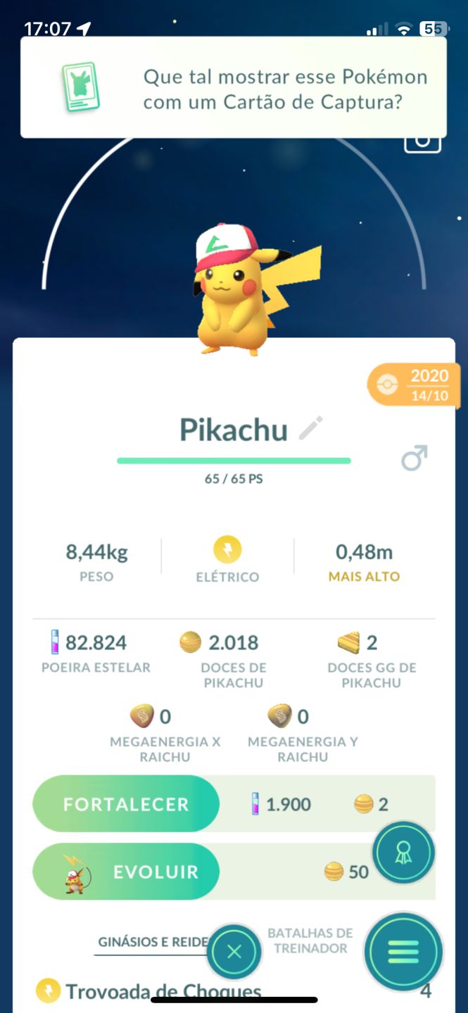 CONTA POKÉMON GO - OG 2018