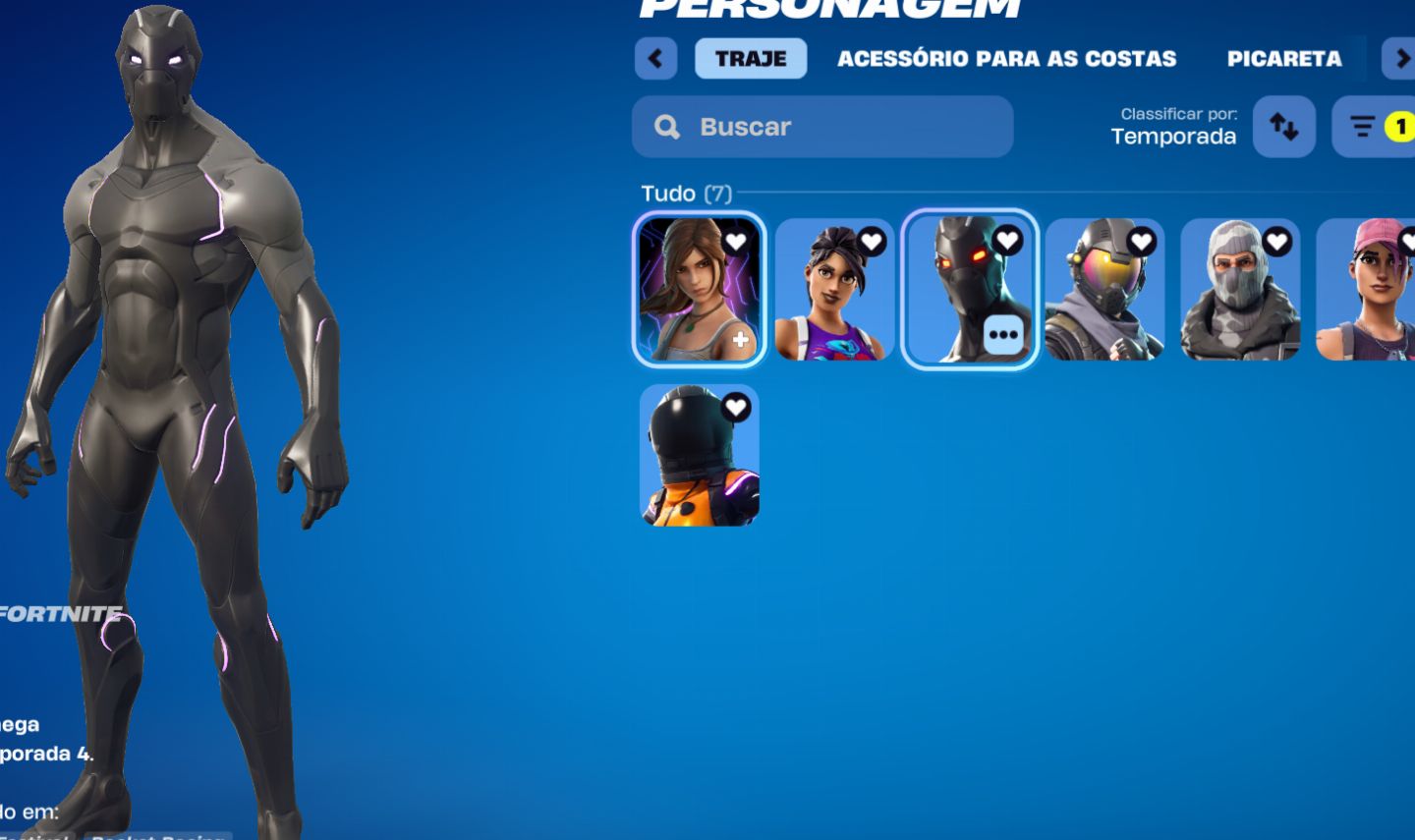 Conta OG Fortnite T4 Omega FULL