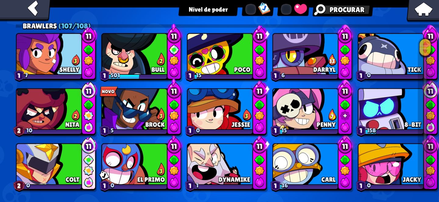 CONTA DE BRAWL STARS 97K DE TROFÉUS MUITO UPADA!