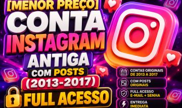 [MENOR PREÇO] CONTA INSTAGRAM ANTIGA COM POSTS (2013-2017) FULL ACESSO