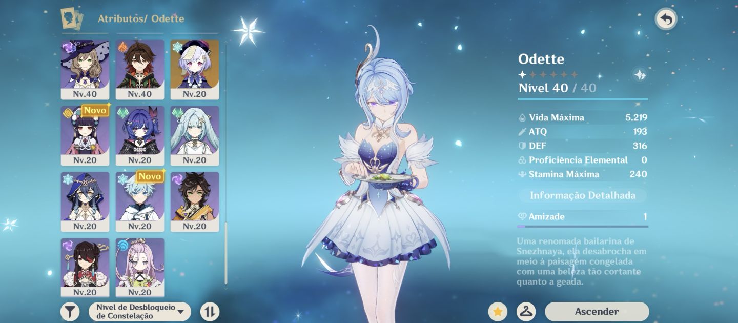 VESNA + TIME PREMIUM, ODETTE E VODYANITSA, CHIORI C3, ARLECCHINO C1 + BIS E +