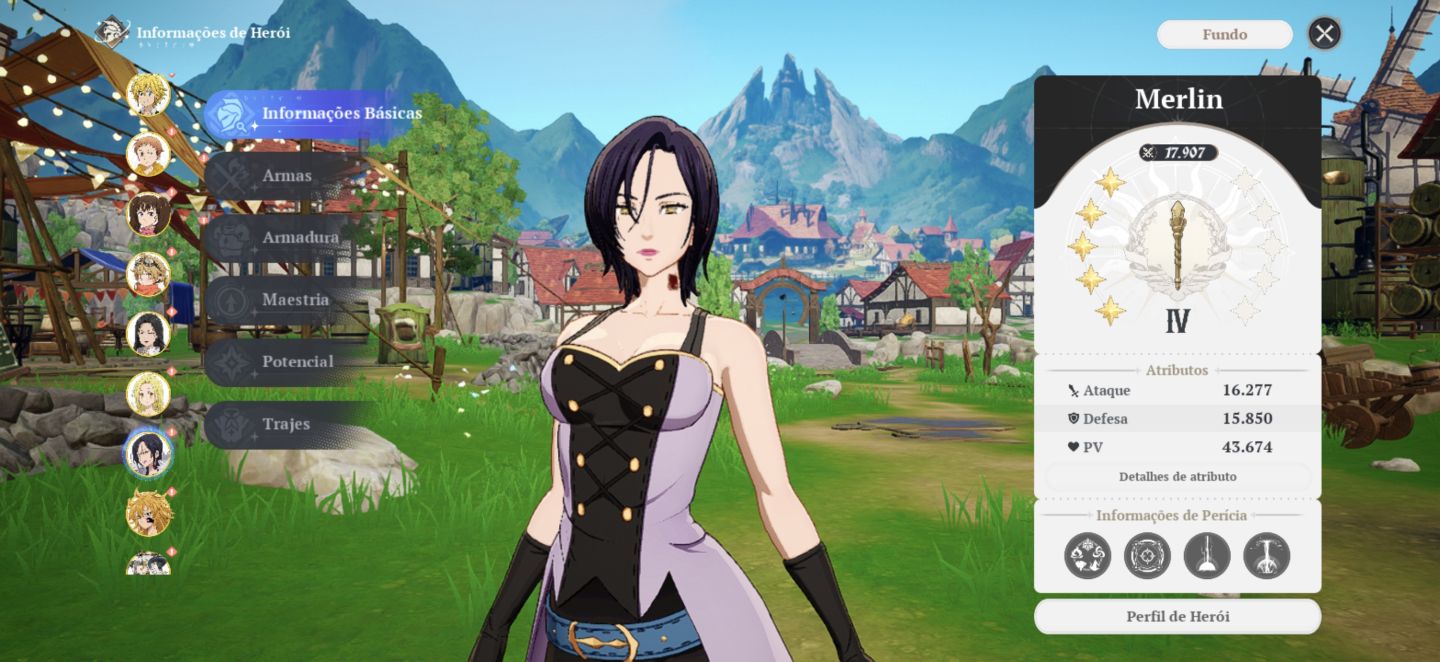 Conta do seven deadly Sins origins com muitos ssr