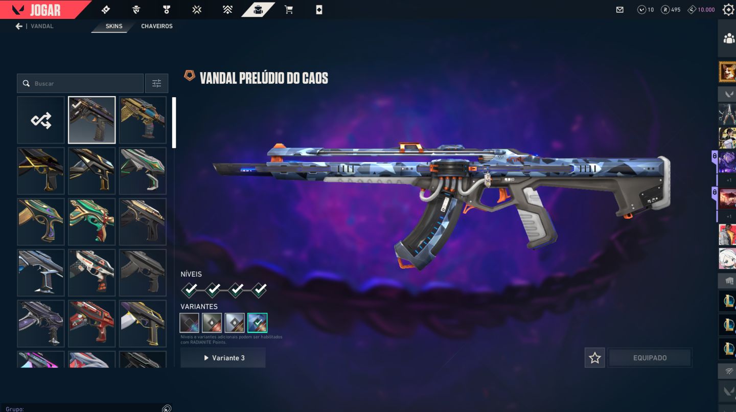 Conta Riot Valorant com skins raras e ASCENDENTE 1