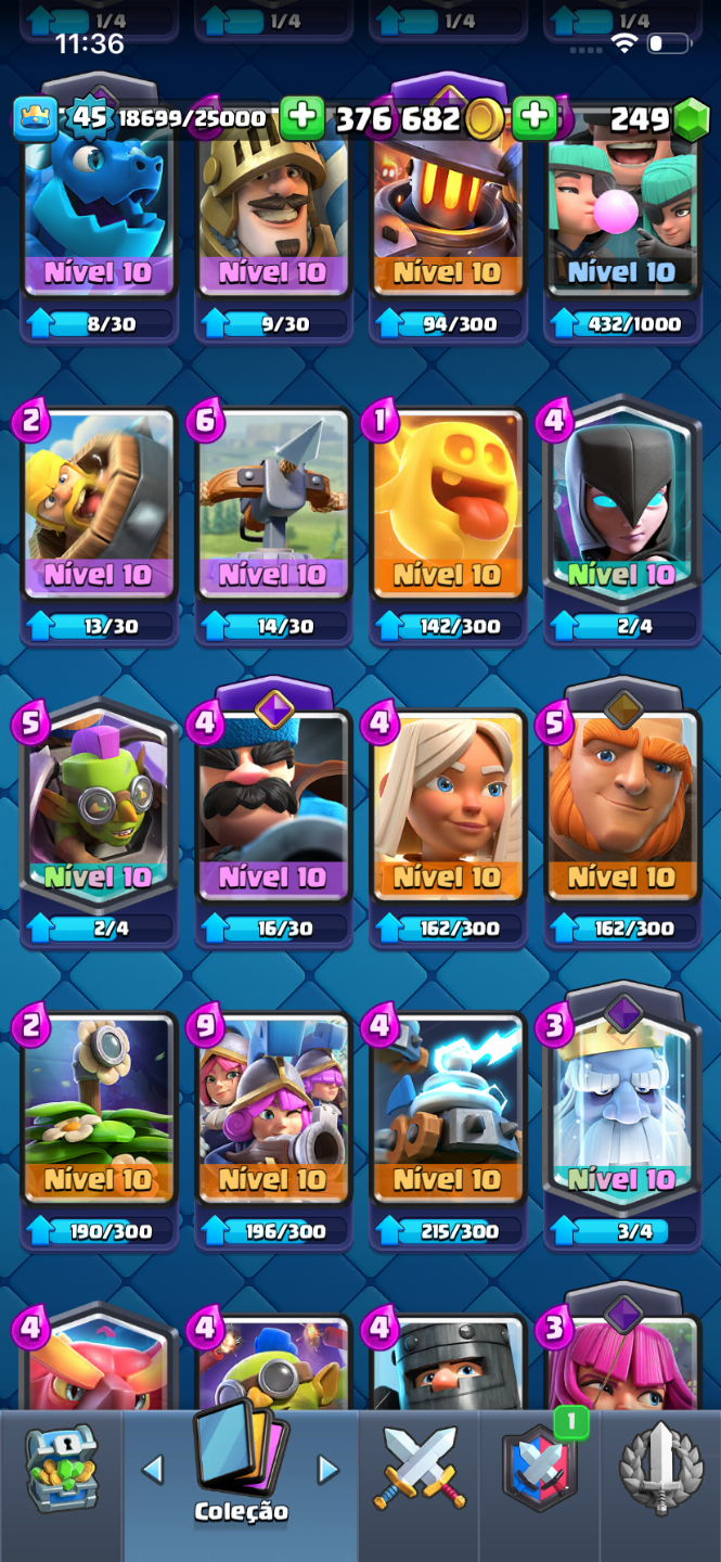Conta de Clash com 10.000 troféus