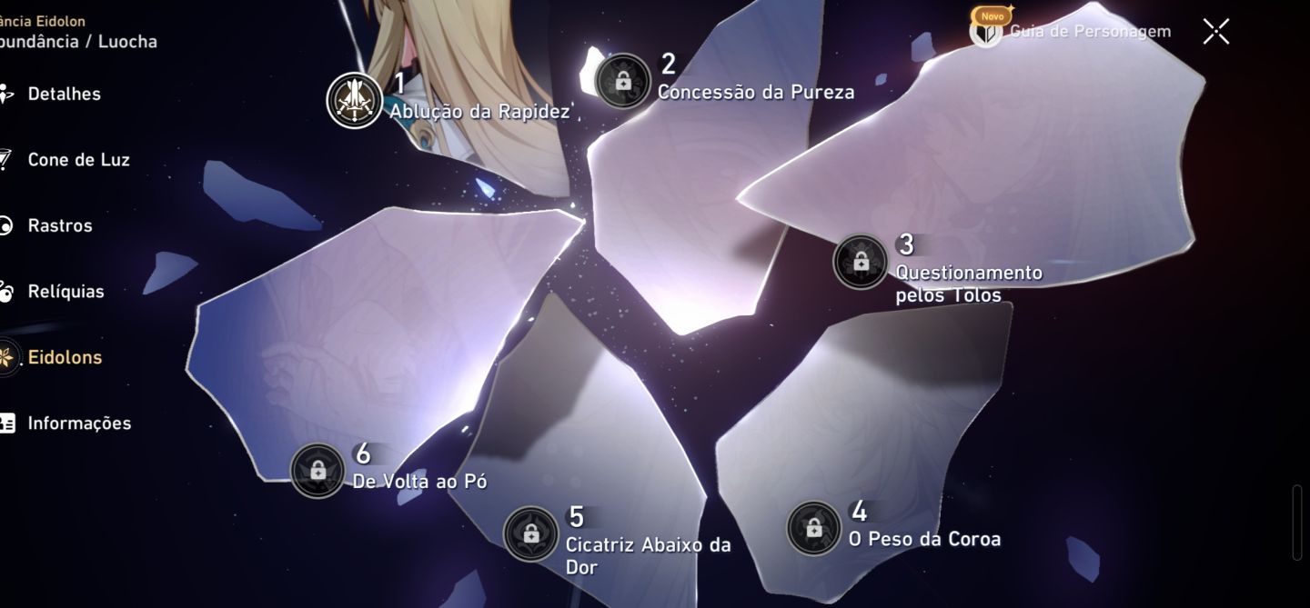 CONTA HONKAI STAR RAIL SUNDAY E5S1 CYRENE E1S1 COM SKIN(ARCO) CHAPEU DA MEM 42T5