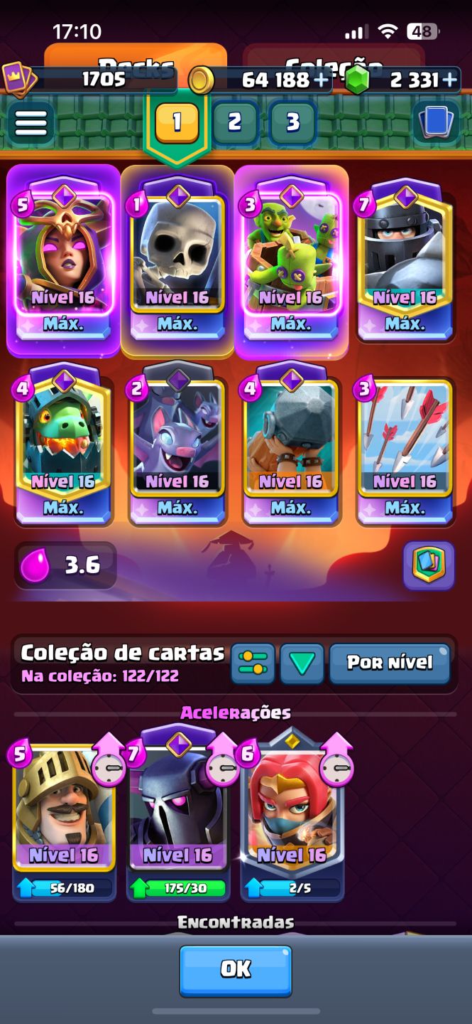 Clash Royale Conta Endgame | Rei Nível 16 | 13.200 Troféus