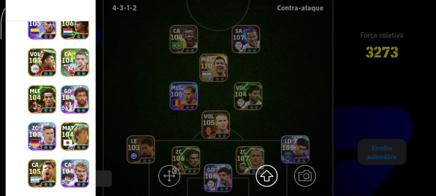 Conta efootball Messi da copa pele Gareth bale vozinha courtois maldini canavaro