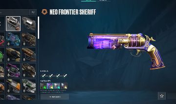 Conta valorant, divers skins de varias armas