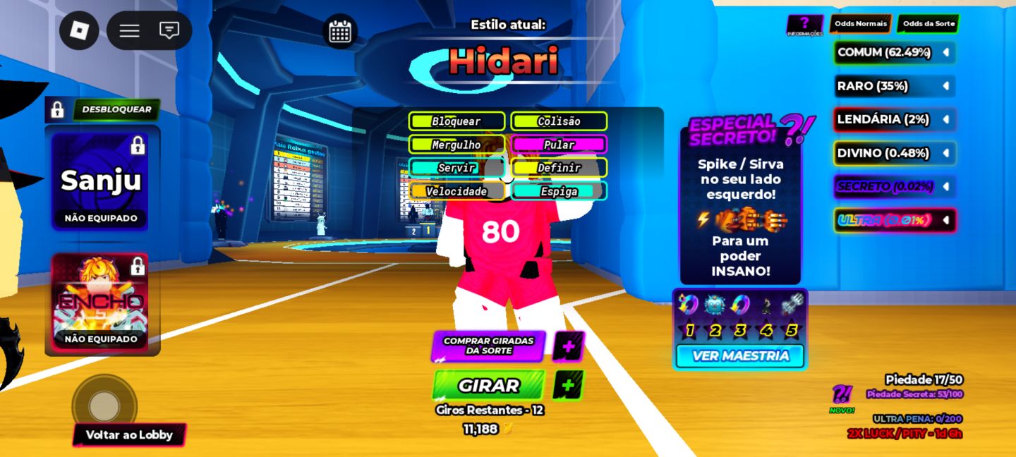 Conta de Roblox Upada em Diversos jogos Basketball zero