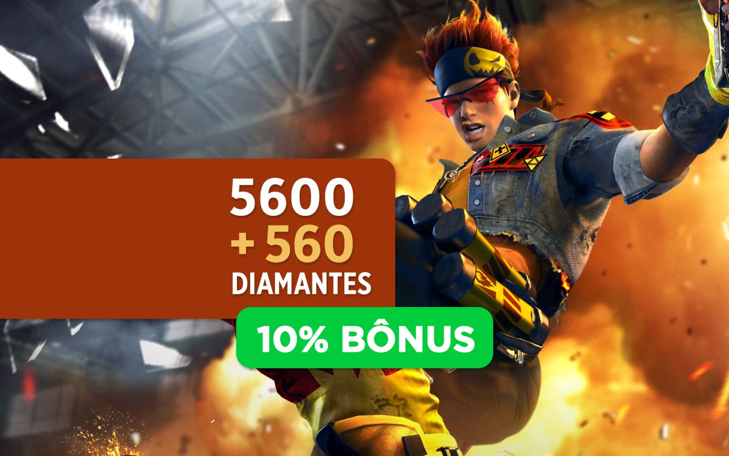 (MAIS BARATO DO SITE)DIAMANTES VALOR ORIGINAL COM +10 BÔNUS FREE FIRE
