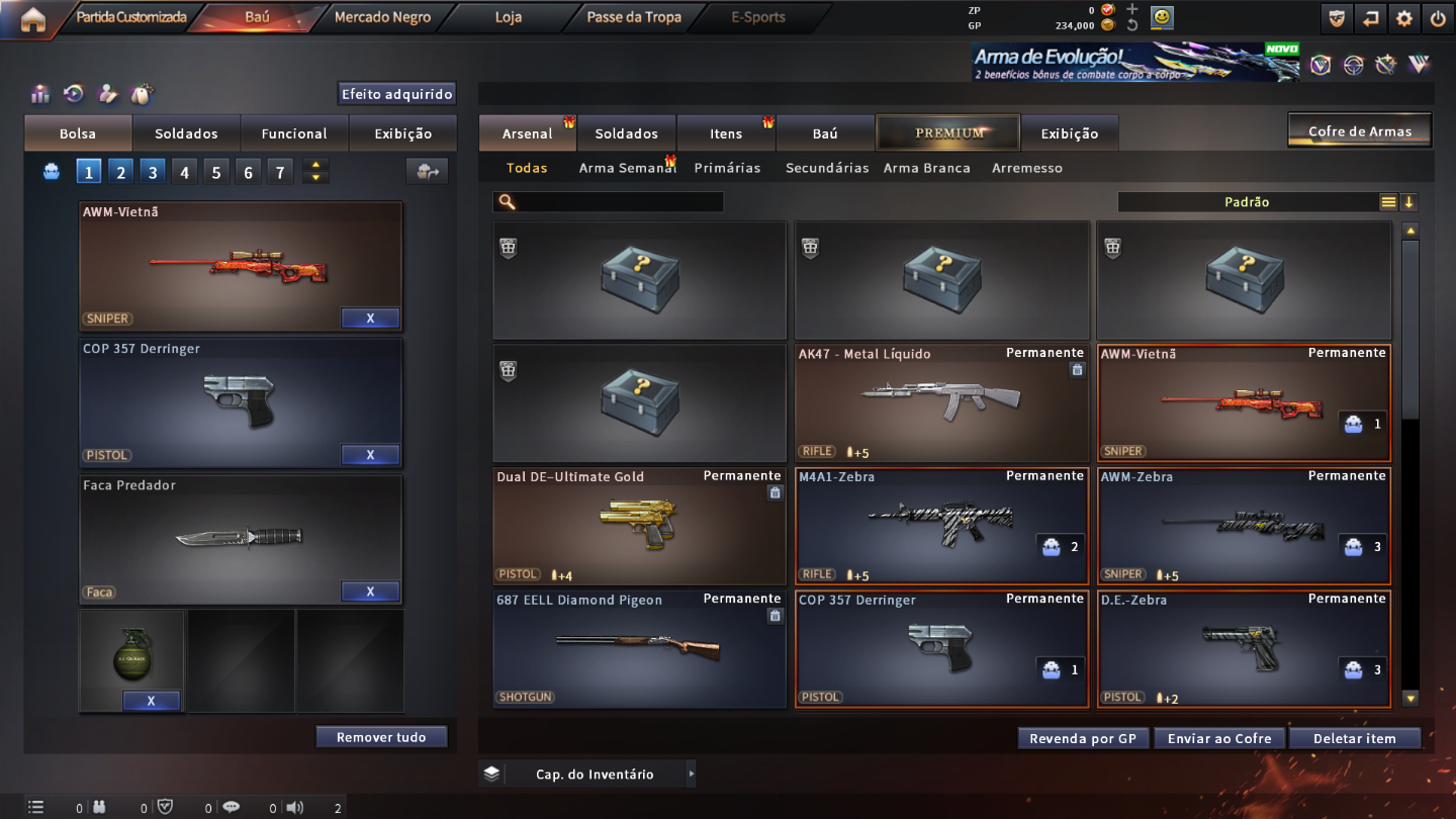 ESCOLHA SUA CONTA - M4A1 Silenciador Vietnam ou AWM Vietnam - TIPO RED DRAGON