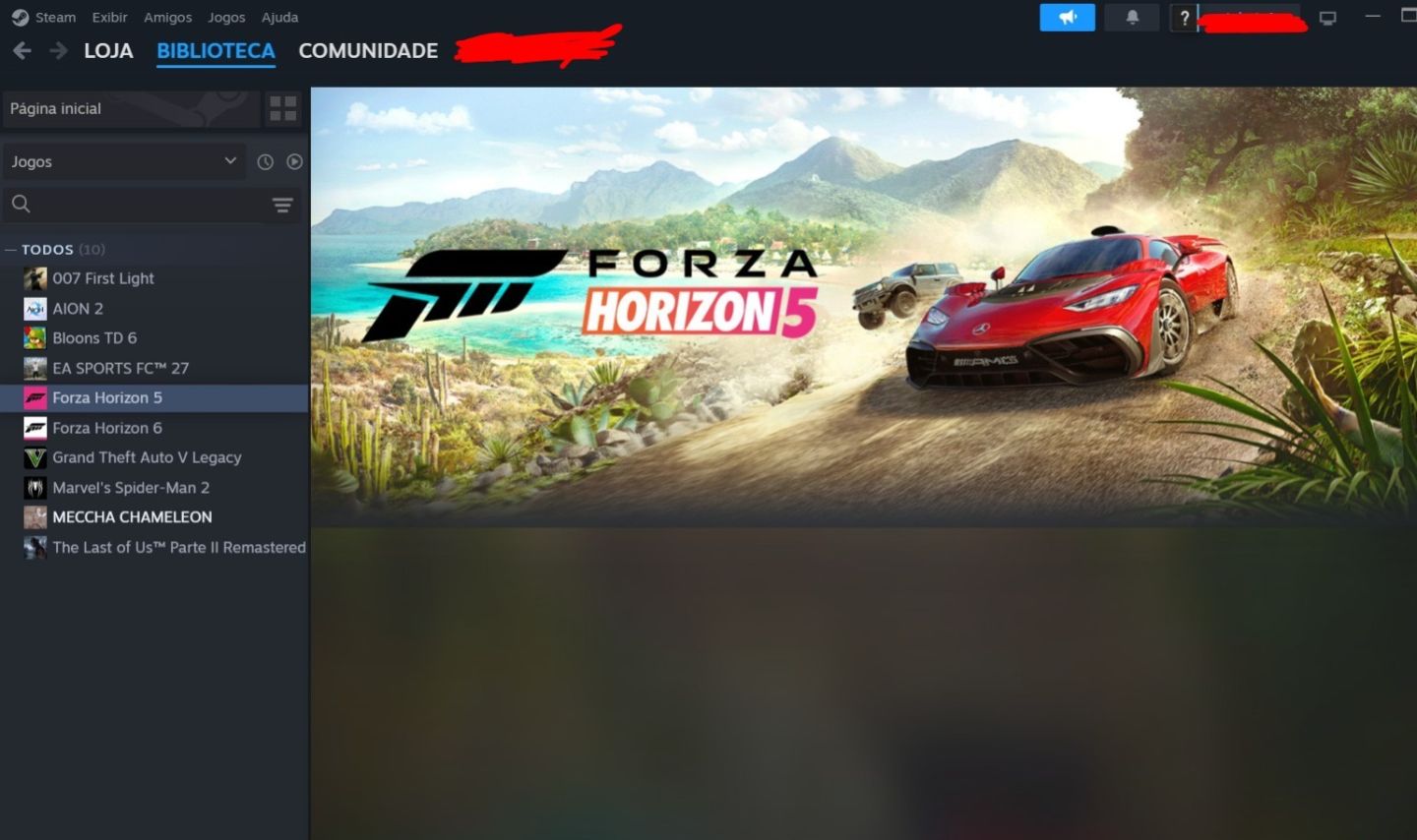 Conta Steam Com Forza Horizon 5