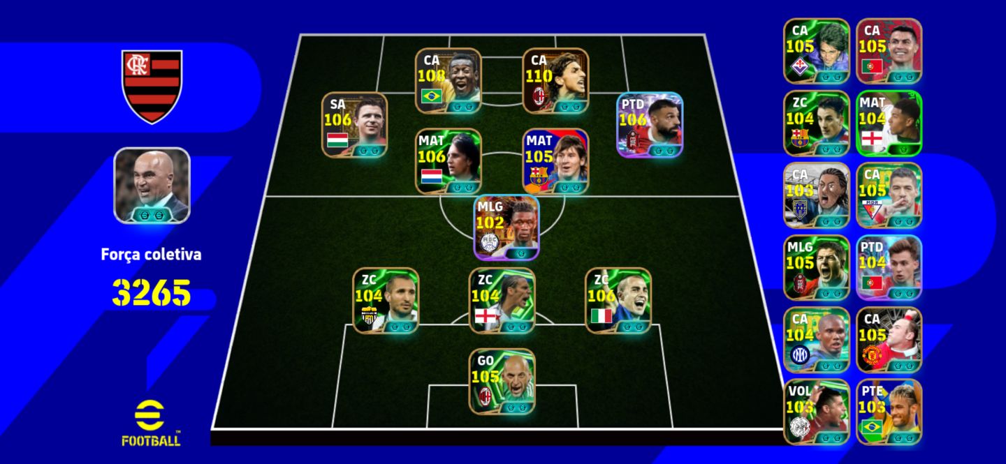 CONTA EFOOTBALL BOA +3263 DE FORÇA