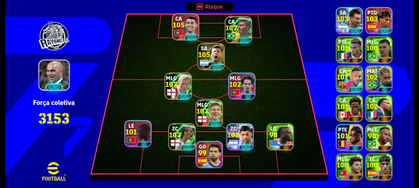 CONTA EFOOTBALL | PACK PORTUGAL | ROMÁRIO ÉPICO 107 | AGÜERO BLITZ CURLER