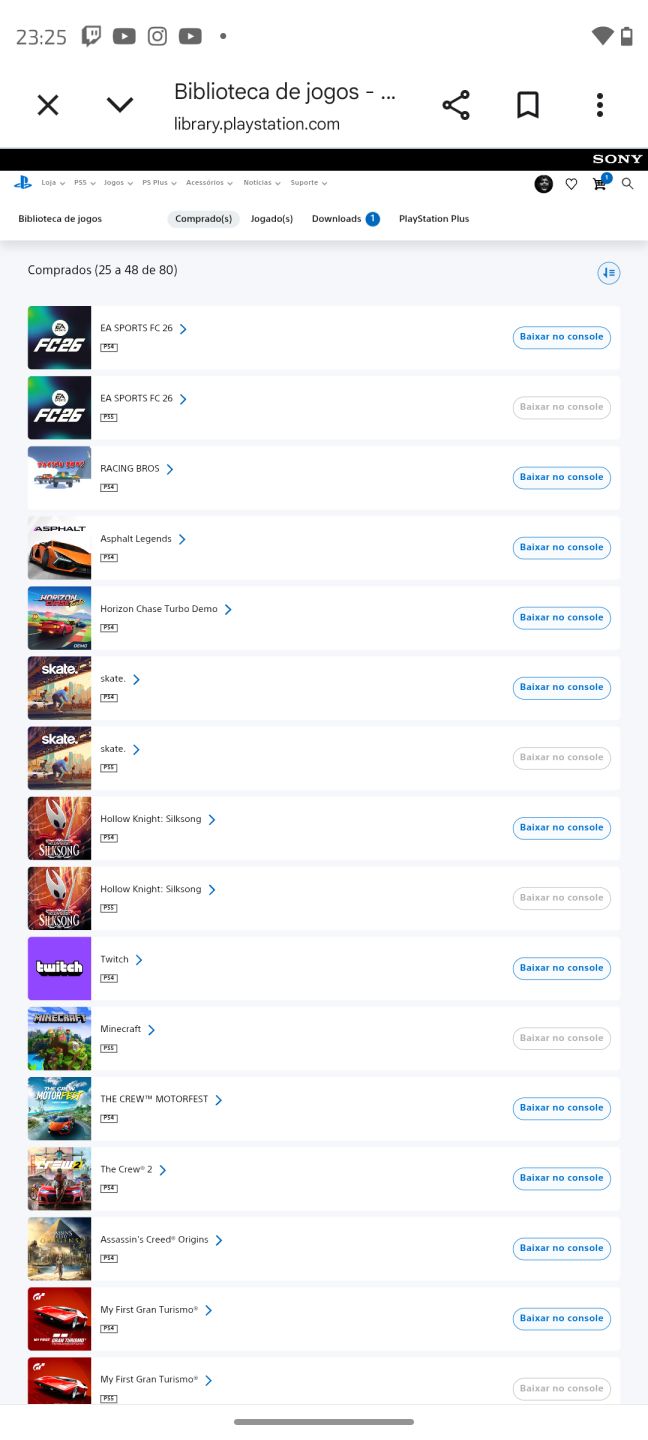 Conta psn com vários jogos top de alta qualidade pra vc se divertir