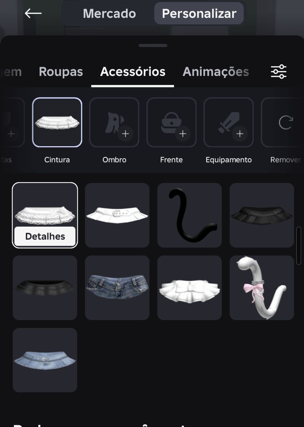 Conta de roblox feminina