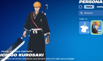 Conta Fortnite Skin Ichigo c/200 v-bucks