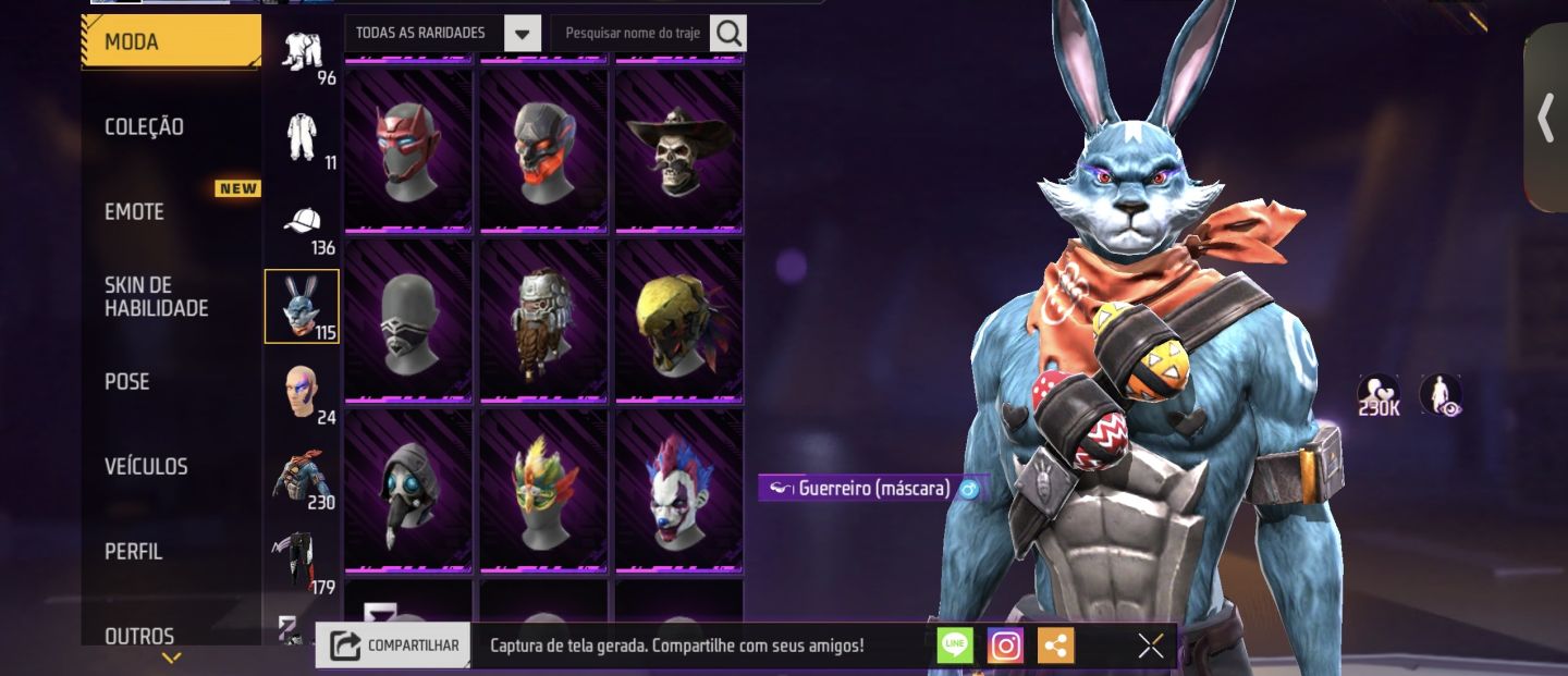 Conta De Free Fire lvl 60