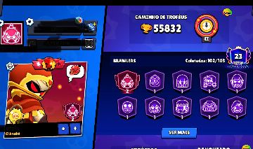 Conta de Brawl stars com 55k de troféus