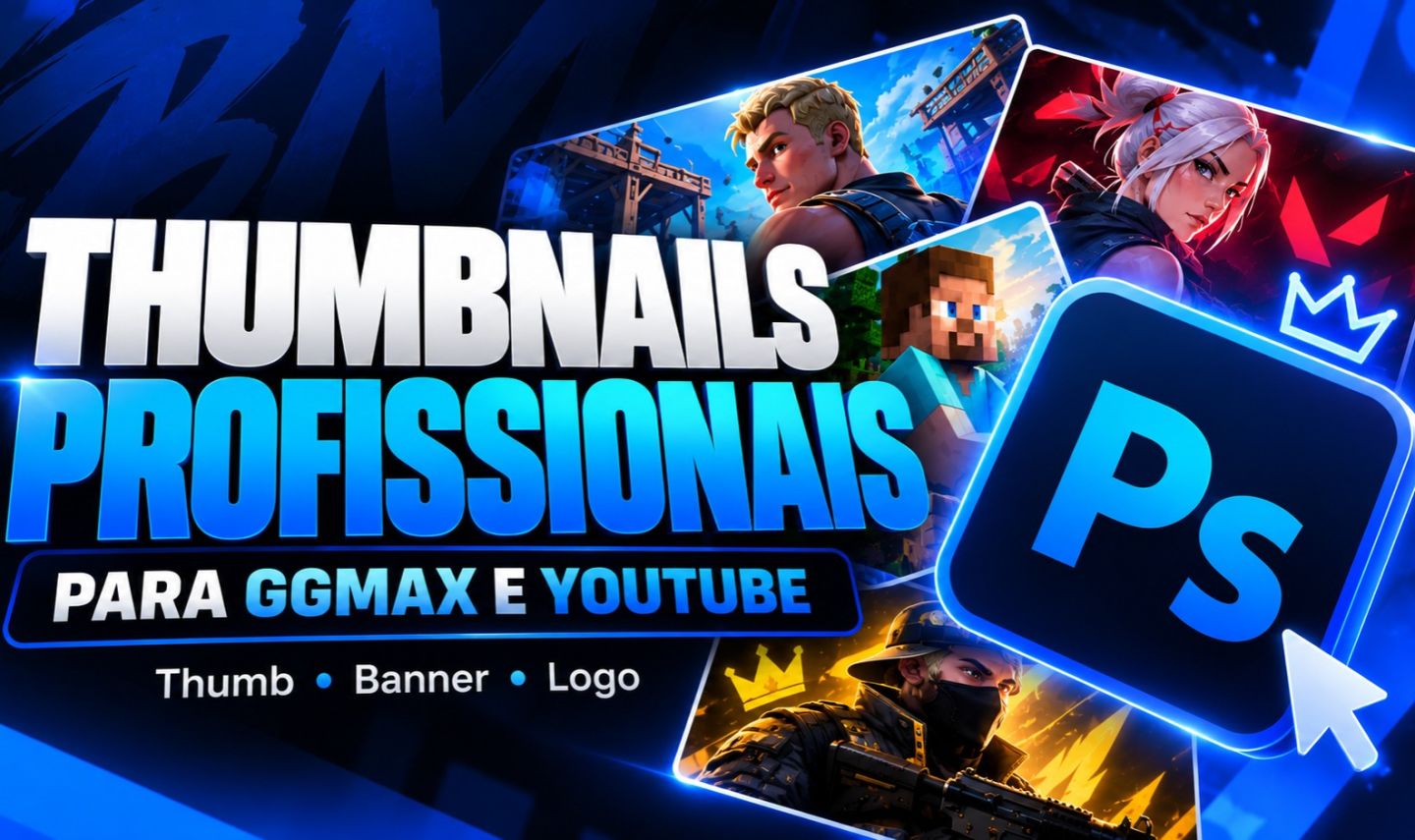 Designer Profissional | Thumbnails, Banners, Logos e Capas Personalizadas | YouT