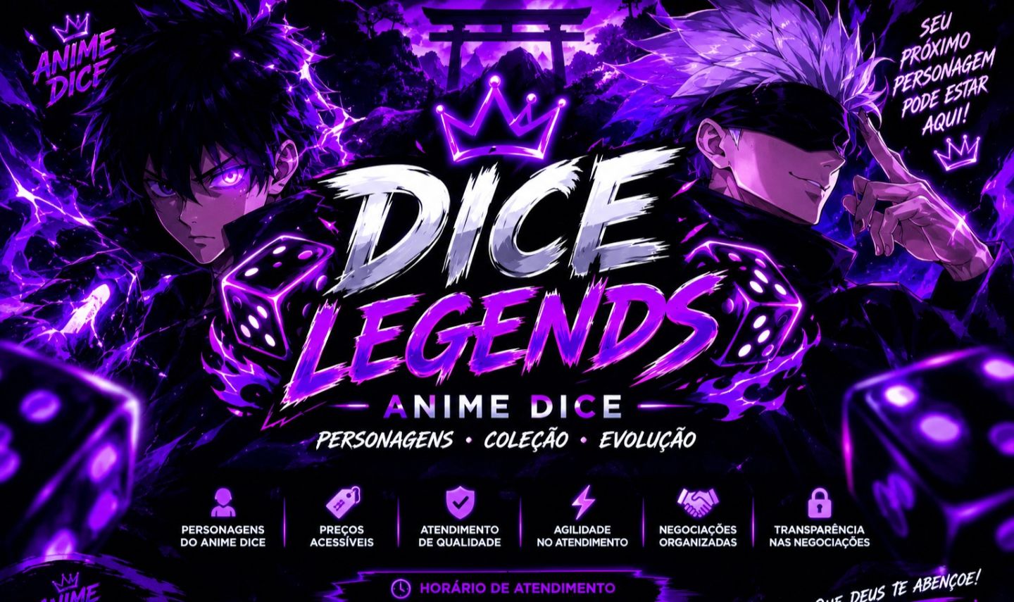 DICE LEGENDS | ANIME DICE PERSONAGENS & ITENS RAROS!