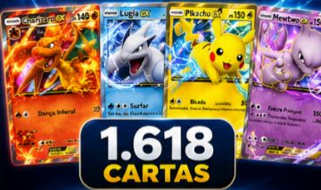 CONTA POKÉMON TCG POCKET ENDGAME | 1.618 CARTAS | CHARIZARD, LUGIA, MEWTWO