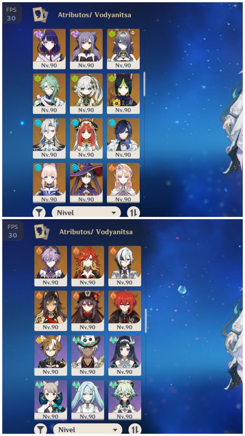 Contas endgame genshin impact e honkai starrail muito boas!