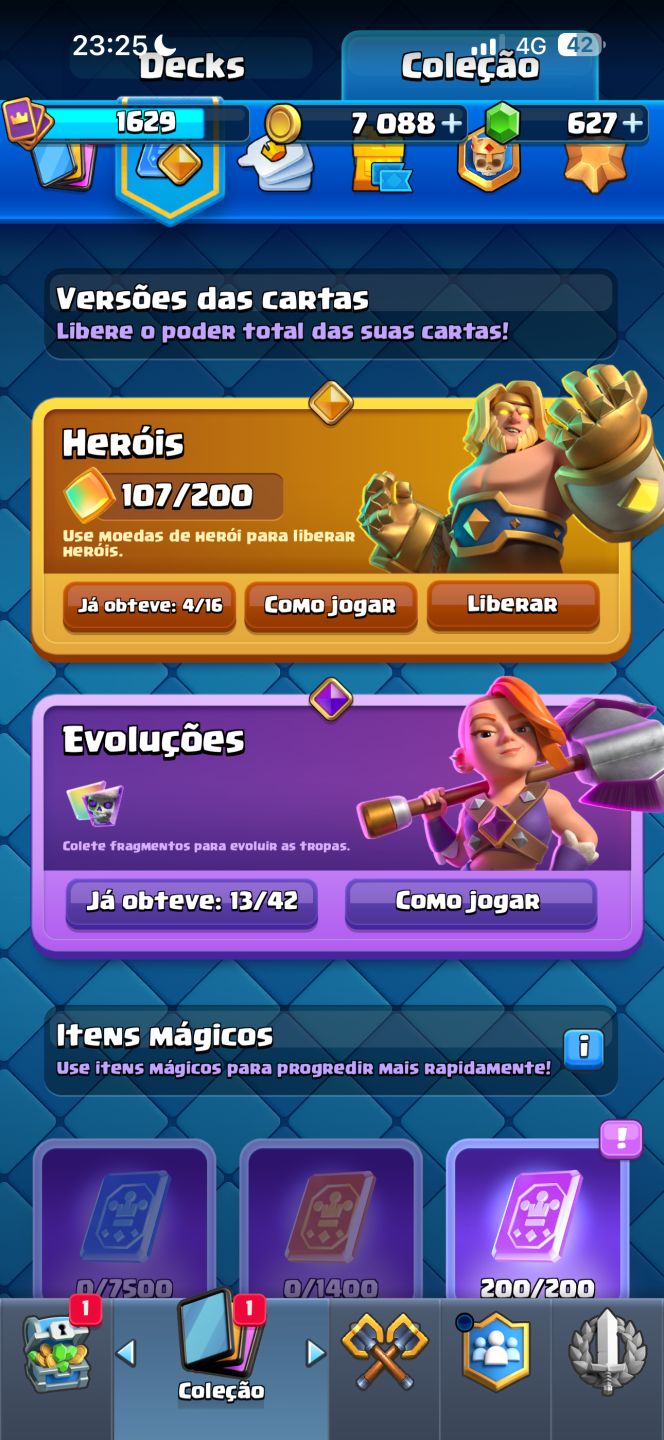 Conta 9 anos Clash Royale - Bom preço