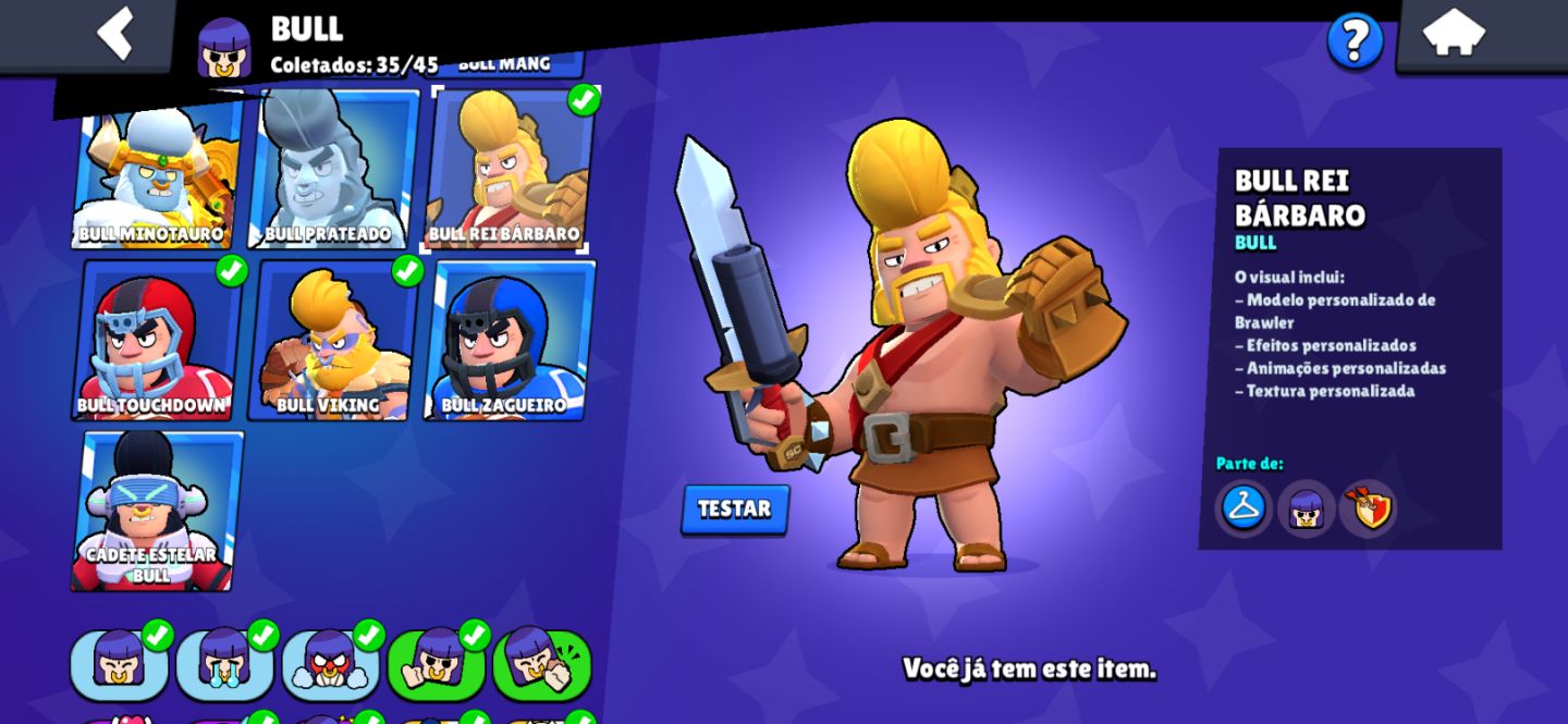 CONTA BRAWL STARS 2018| 66979 TROFEUS | 106/106 BRAWLERS E SKINS MUITO RARAS