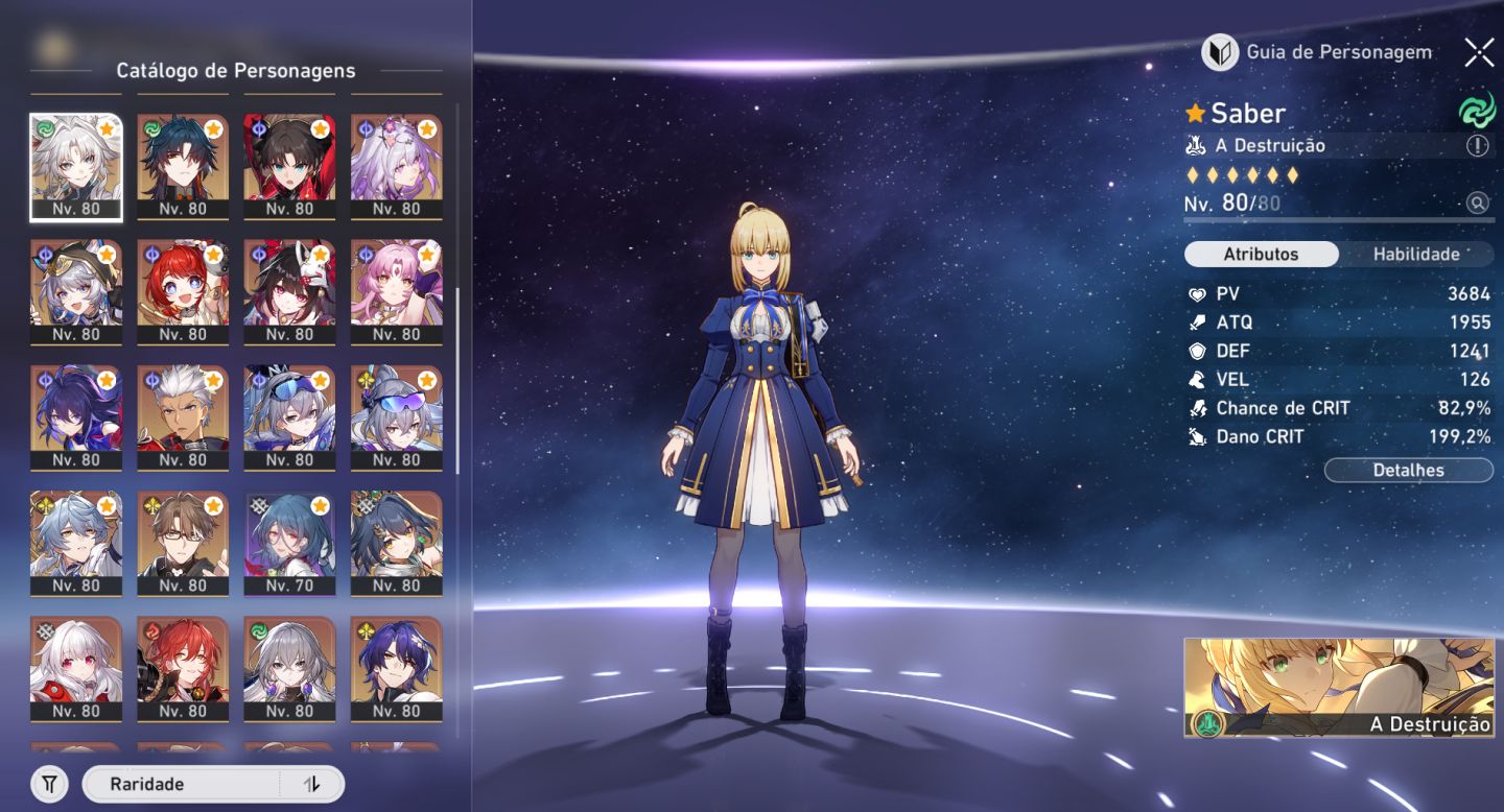 Honkai: Star Rail Conta Endgame Completa | 43 T5 | 35 Limitados | Cyrene e2