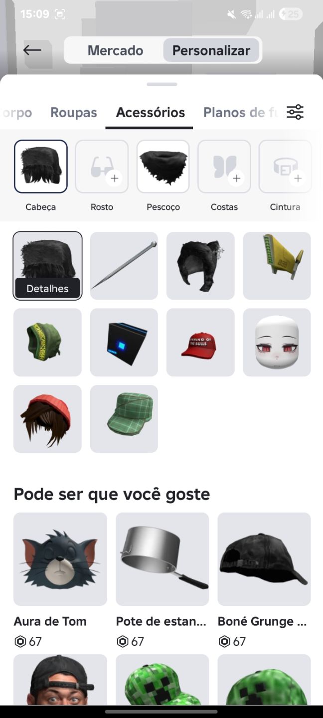 Conta de Roblox 2023 com vários itens