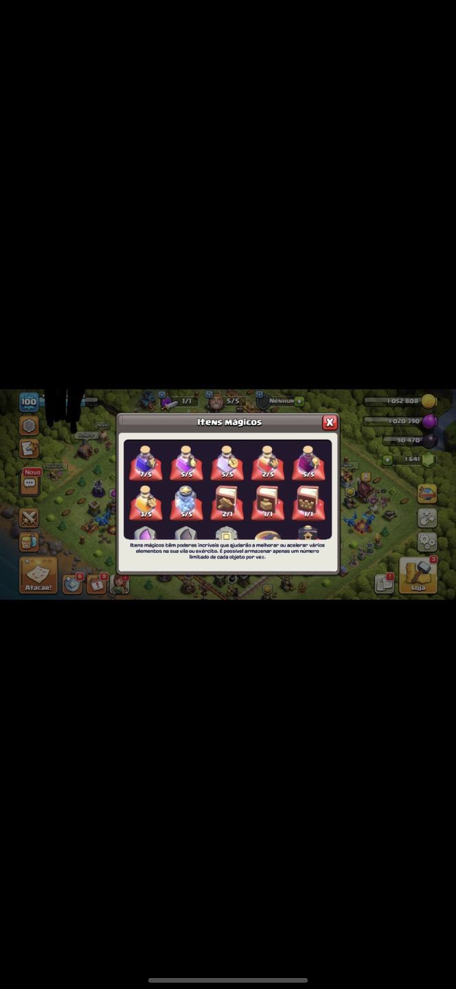 CONTA CLASH ROYALE E CLASH OF CLANS