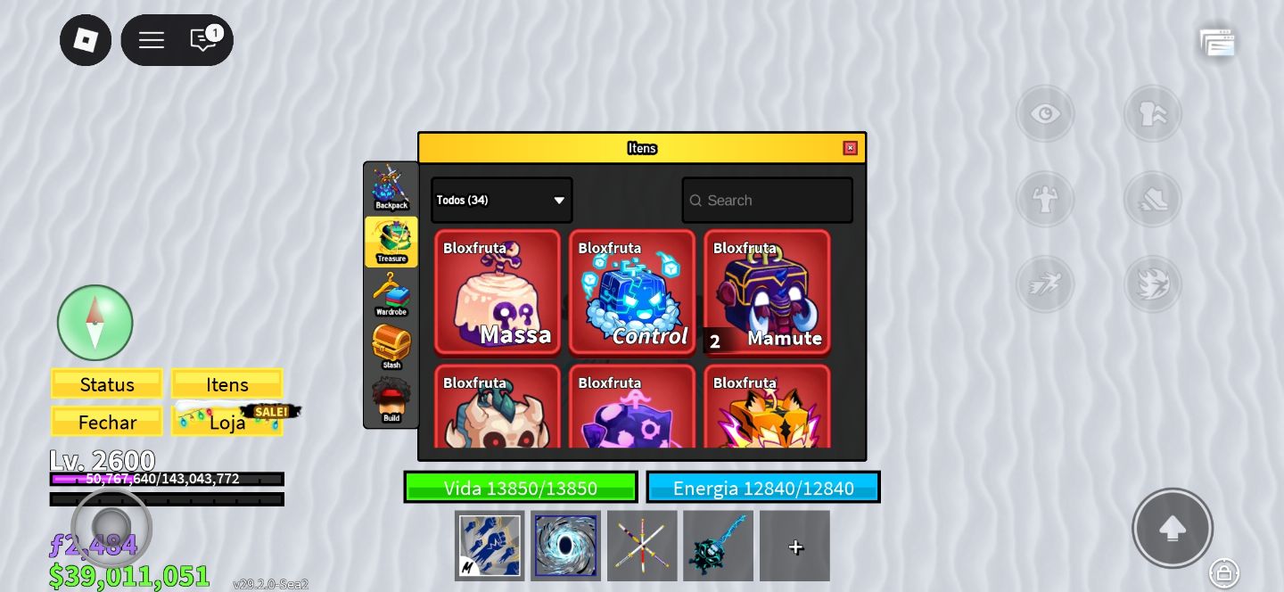 Conta Blox Fruits FULL ENDGAME Dark Blade + V4 FULL + Frutas Raras.