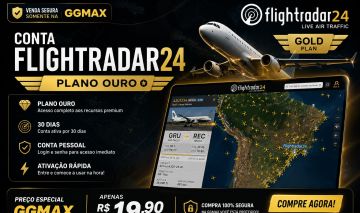 CONTA FLIGHTRADAR24 GOLD 30 DIAS | PLANO COMPLETO - Login compartilhado