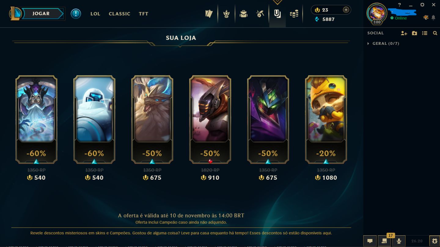 Conta rara de 2011 com kayle juiza e shaco pandemonio de prestigio
