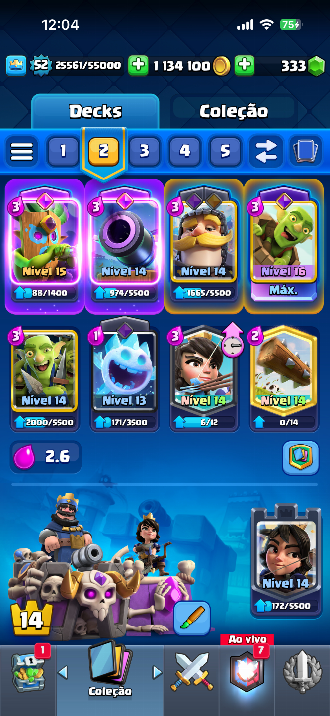 Conta Clash Royale com 10k de troféus