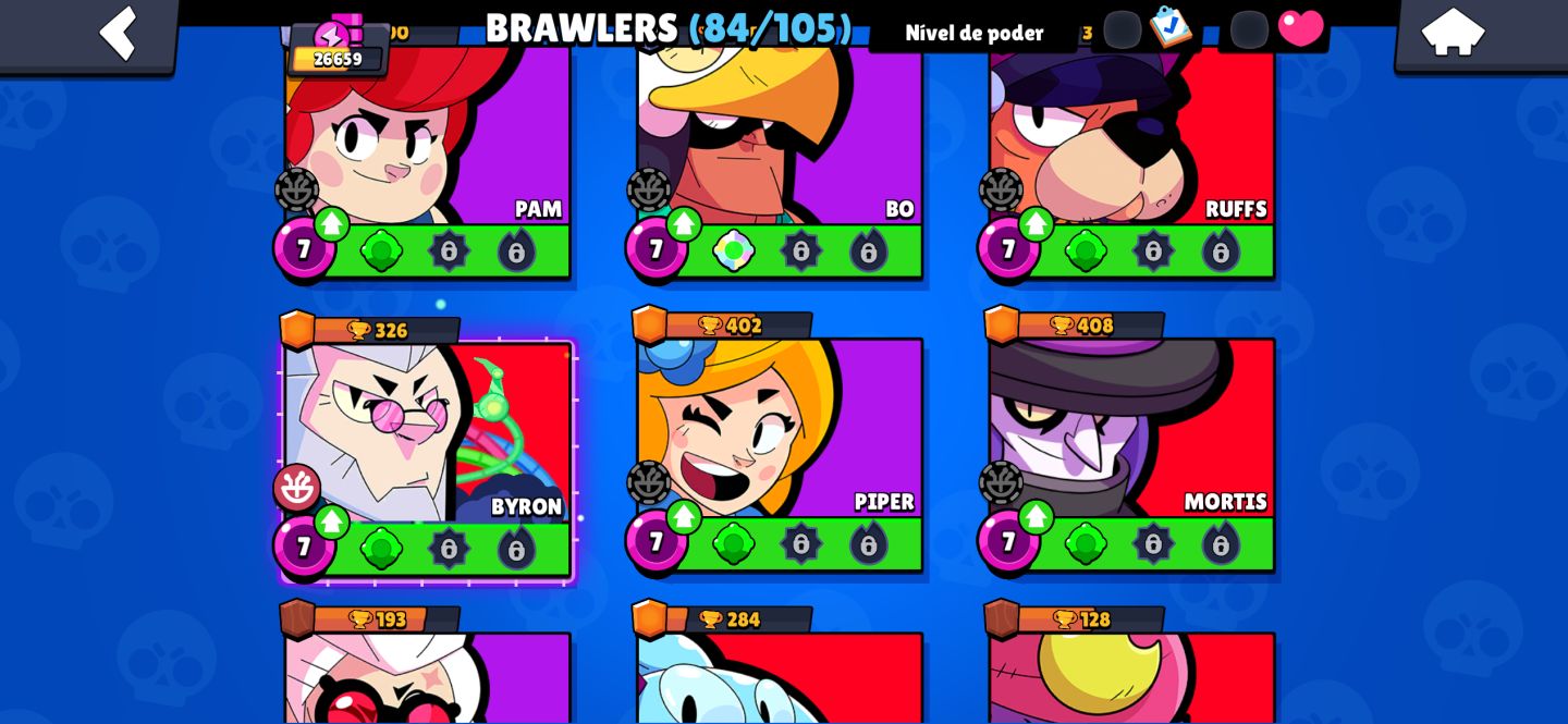 CONTA BRAWL STARS/ SKIN CORVO/ SKIN LEON/ENTRE OUTRAS. MUDANÇA DE TODOS OS DADOS