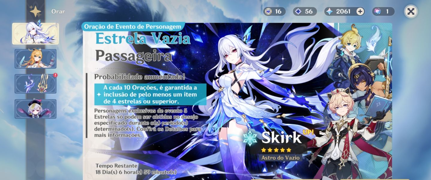 Conta de genshin Cyno e outros t5