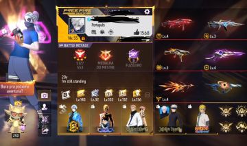 Conta Free Fire level 55