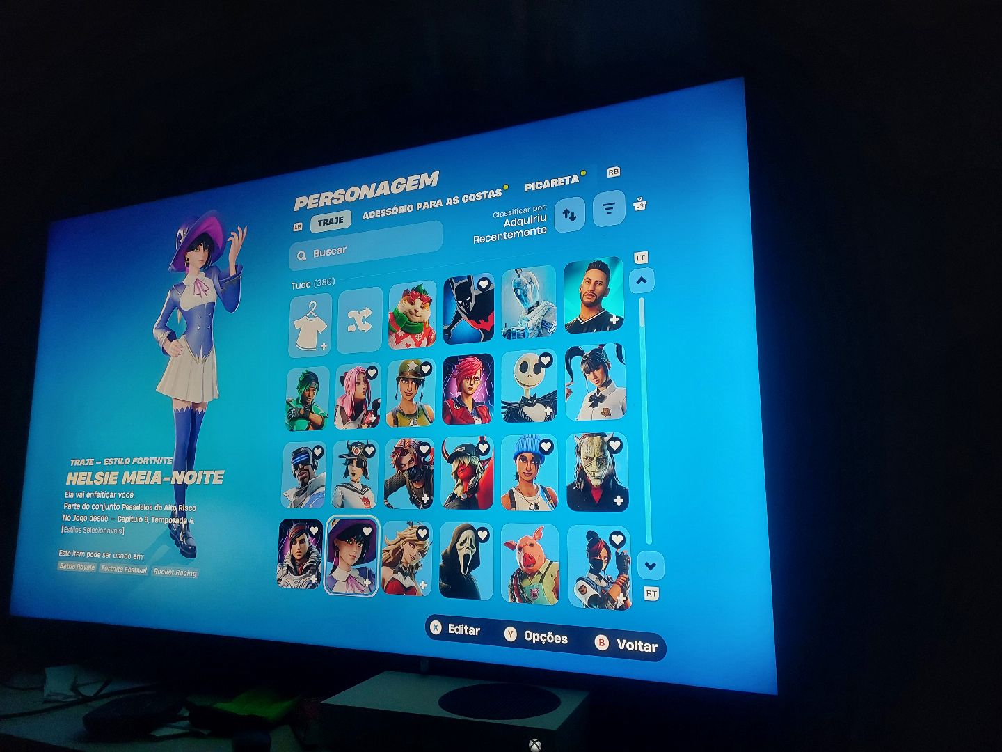 Conta do fortnite antiga passes 4 capítulo 1 e salve mundo 386 skins pacotes rar