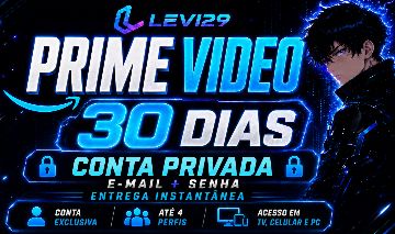 (MAIS BARATO) AMAZON PRIME VIDEO 30 DIAS | CONTA PRIVADA | ENTREGA AUTOMÁTICA