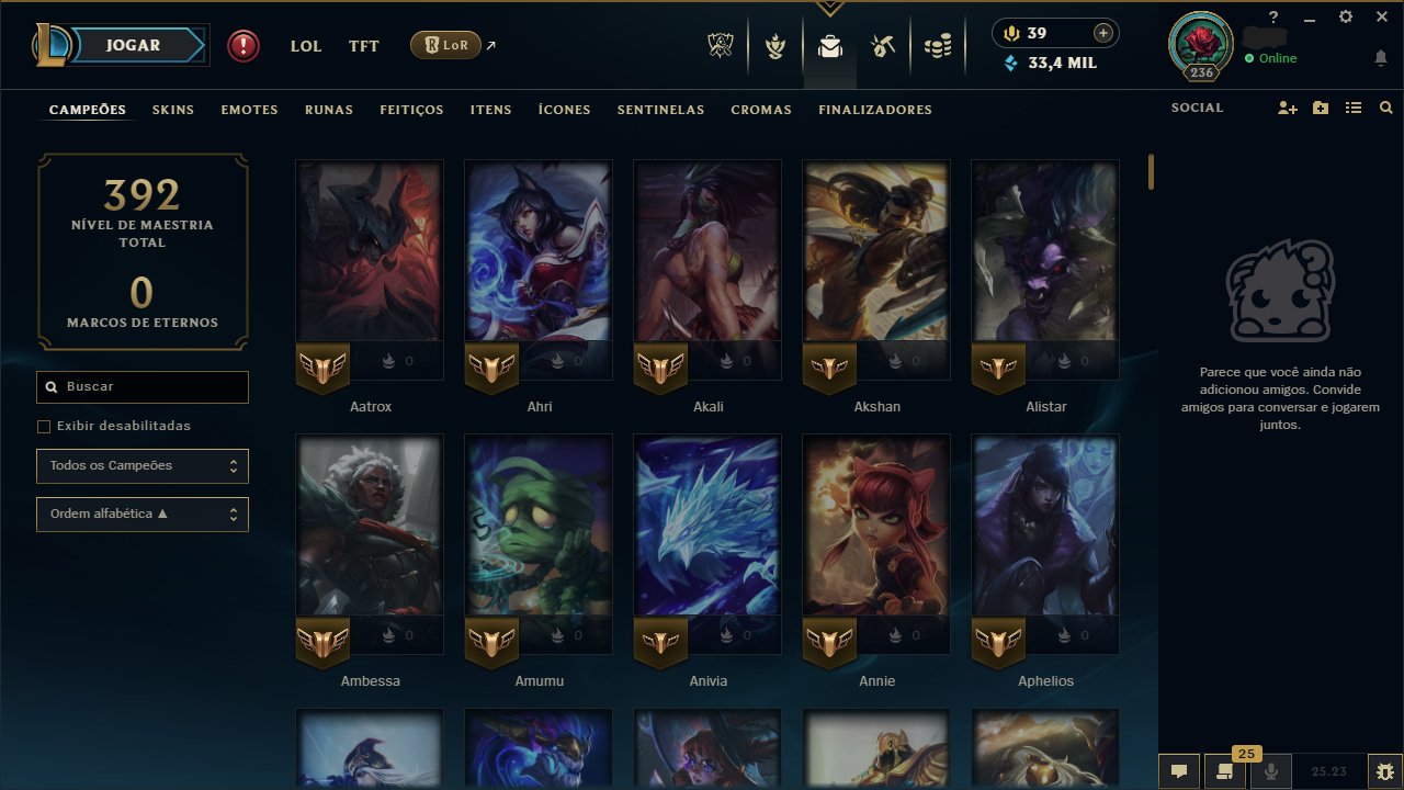 FULL ACESSO | Conta LOL & Valorant com skins e+