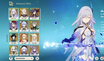 GENSHIN Skirk, Ganyu+bis, Nahida, Alhaitam, Albedo, Venti, Yoimya e+