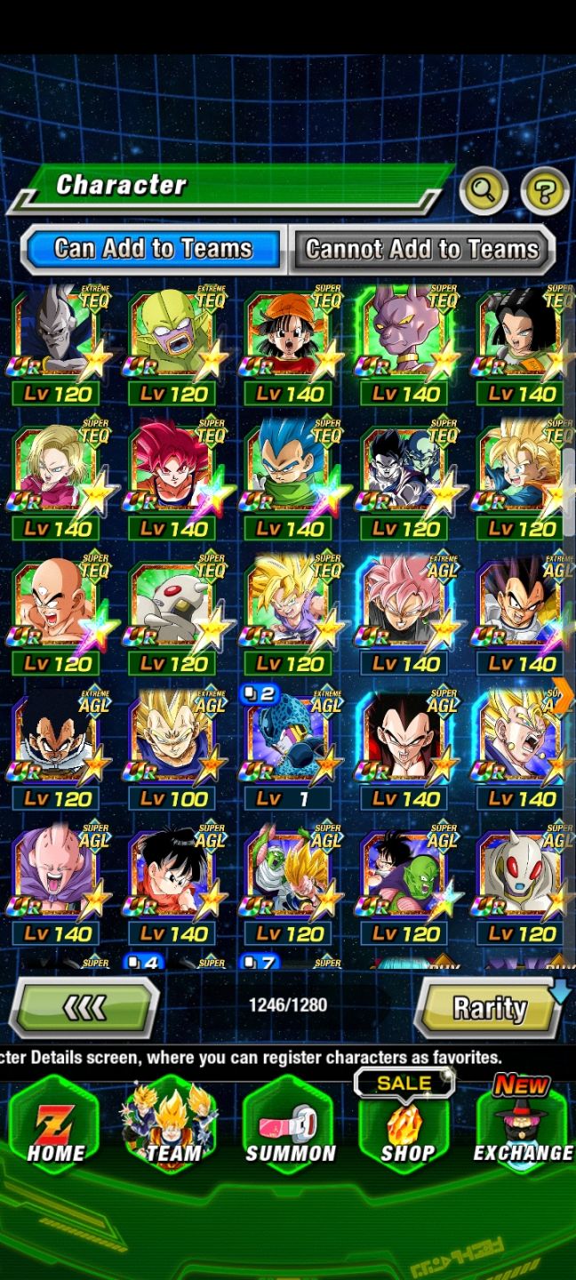 CONTA MID GAME COM MUITOS PERSONAGENS META - DOKKAN BATTLE