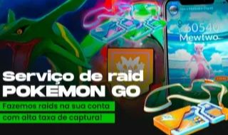 Serviço RAIDS NO POKEMON GO