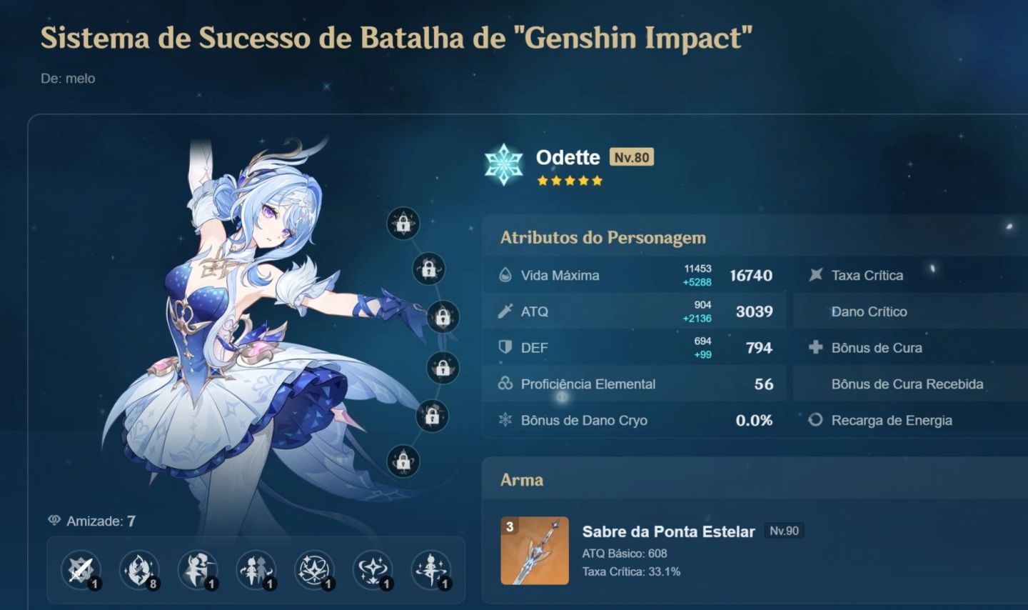 Conta genshin impact europa vesna mizuki c1 e odette