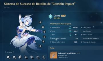Conta genshin impact europa vesna mizuki c1 e odette