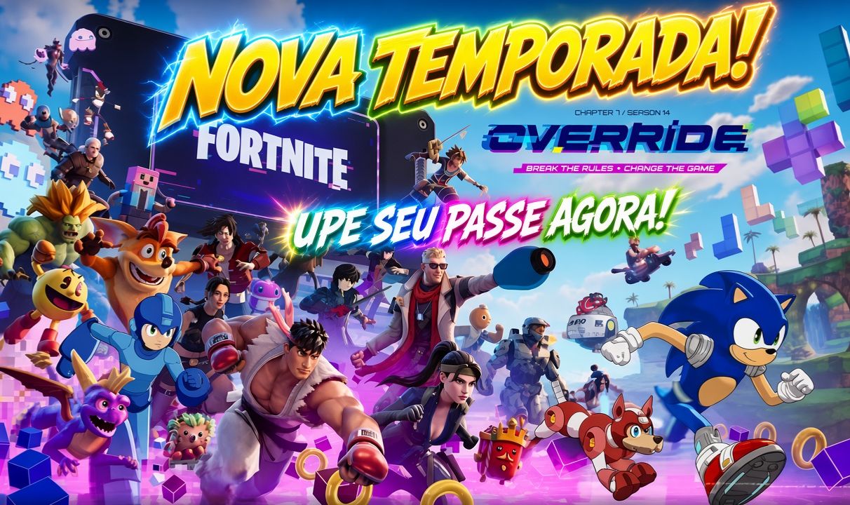 NOVA TEMPORADA FORTNITE! Upe seu Passe AGORA - Super Barato