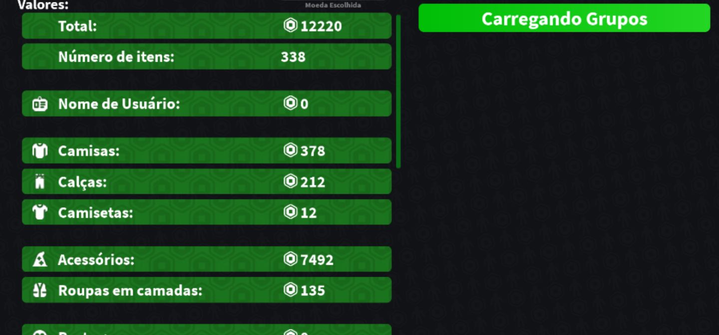 Conta de Roblox Gastado muito robux