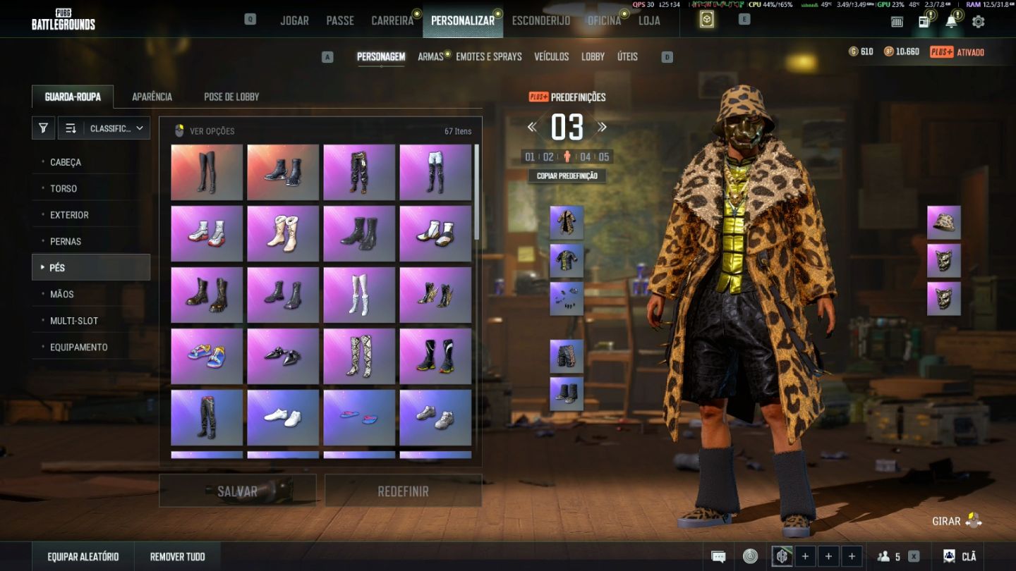 PUBG | AUG Lv8 | Beryl Medusa Lv6 | ACE Lv2 | Personagem Glasya Lv 2